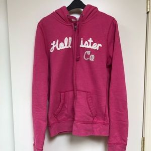 Hot Pink Hollister Fleece Sweatshirt